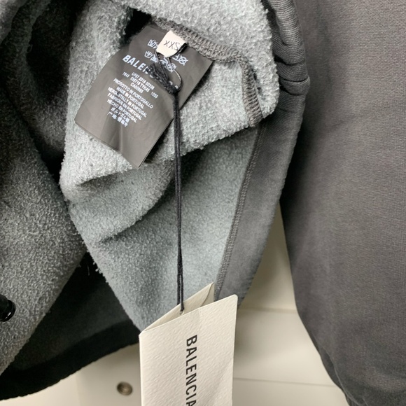 Balenciaga Grey Europa Hoodie - Picture 7 of 11